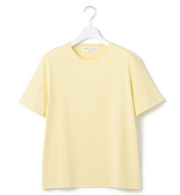 【ニジュウサンク/23区】 【洗える】コンパクトヤーン スムース Tシャツ