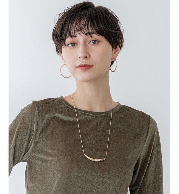 【ニジュウサンク/23区】 バートップ スネークチェーン ネックレス