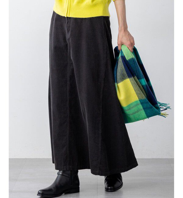 【ニジュウサンク/23区】 【Oggi11月号掲載/洗える】コットン コーデュロイ スカート