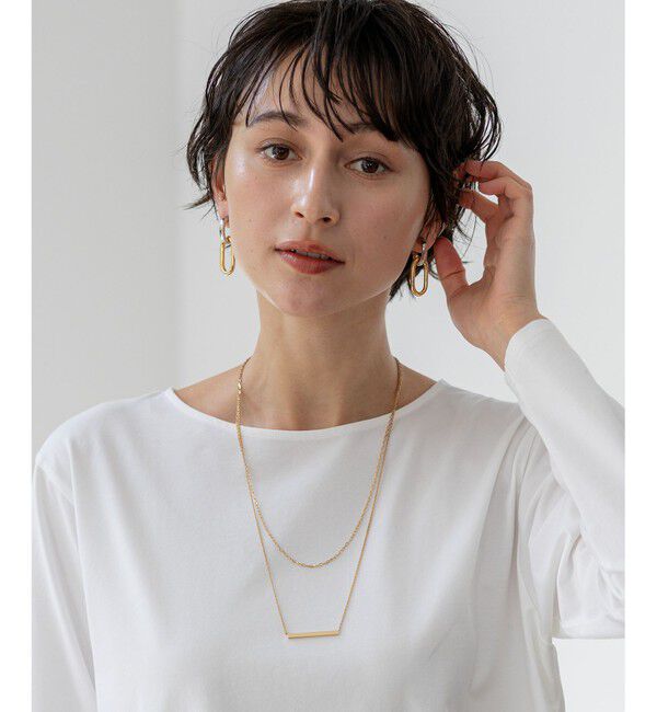 【ニジュウサンク/23区】 バートップ 2WAY チェーン ネックレス