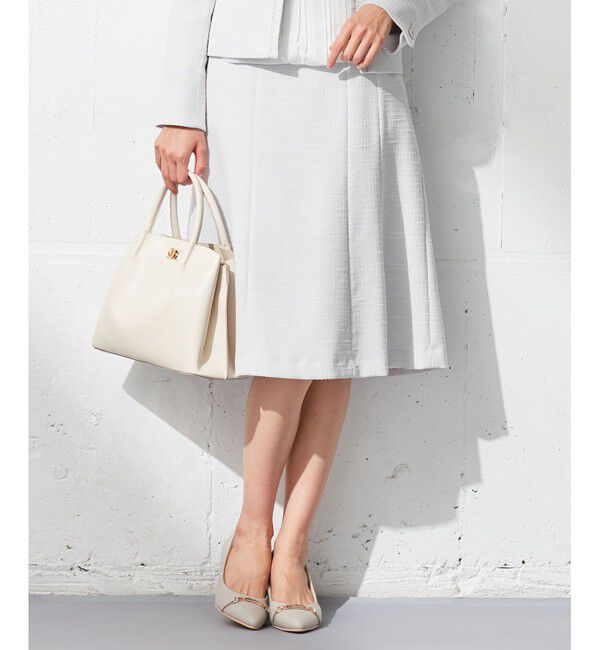 【エニィスィス/ANY SIS】 【セットアップ対応】リップルボーダー フレア スカート