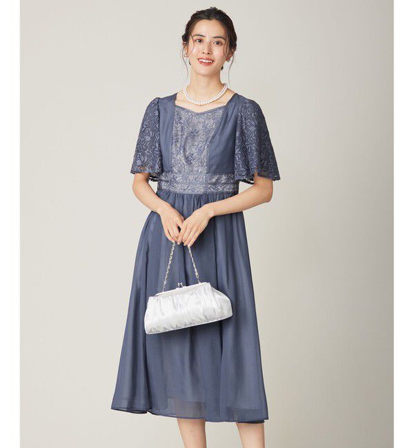 【エニィスィス/ANY SIS】 【Lily Calin】グレースフレアスリーブ ドレス