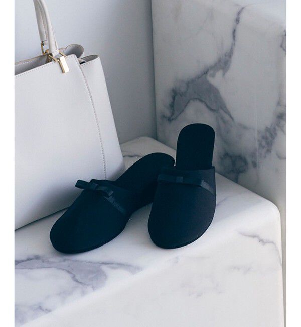 【エニィスィス/ANY SIS】 【巾着付き】リボンヒール スリッパ