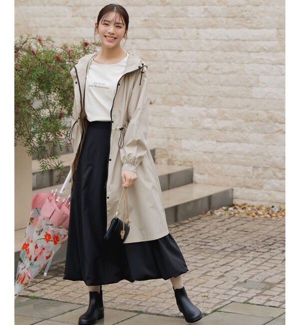 moussyロングワンピースZIPUPWAISTTUCKDRESS MOUSSY ZIP UP WAIST TUCK ドレス BLK -ファッション通販