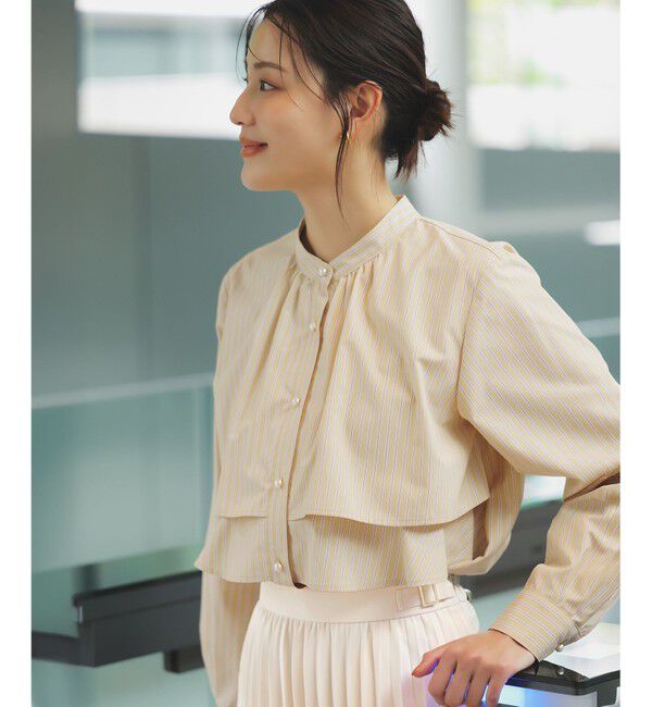 【エニィスィス/ANY SIS】 ラッフルレイヤード ブラウス