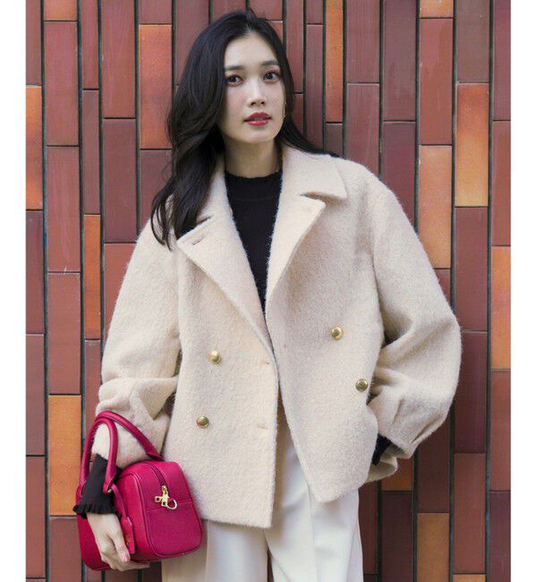 追加4】【一部店舗限定】ラメシャギースライバーPコート/ピーコート