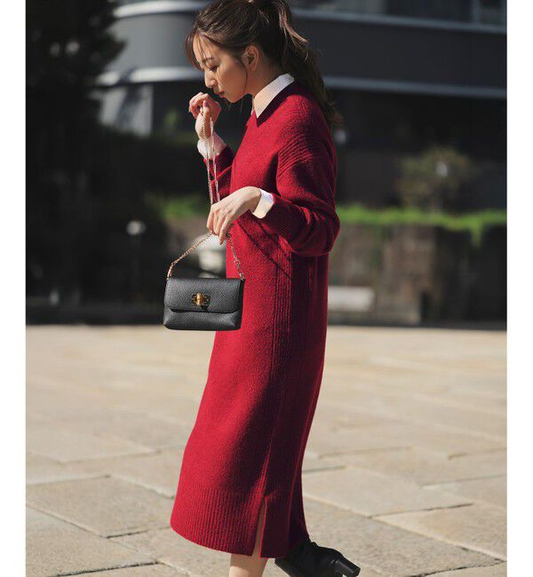 カラーメランジニットワンピース（qualite）｜ルミネのファッション