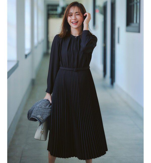 限定カラー】ボックスチェックワンピースセット（emmi atelier