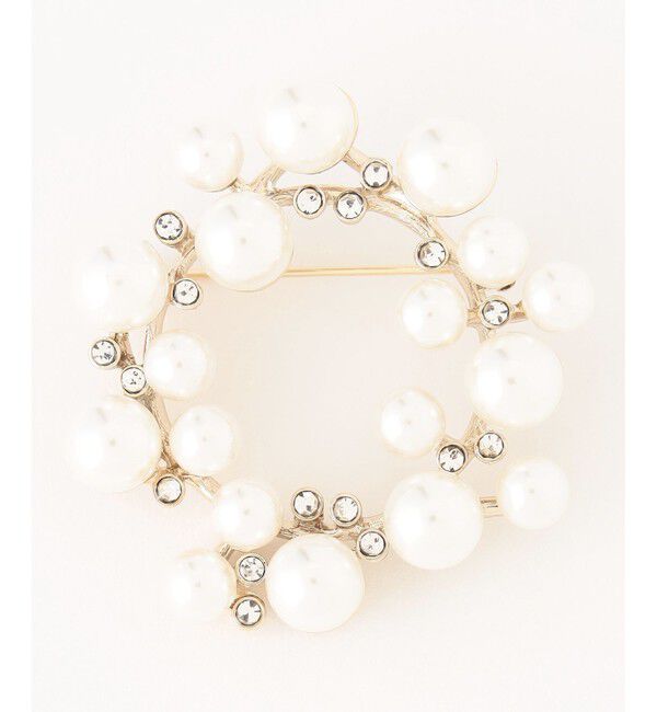 【エニィスィス/ANY SIS】 サークルパール調 ブローチ