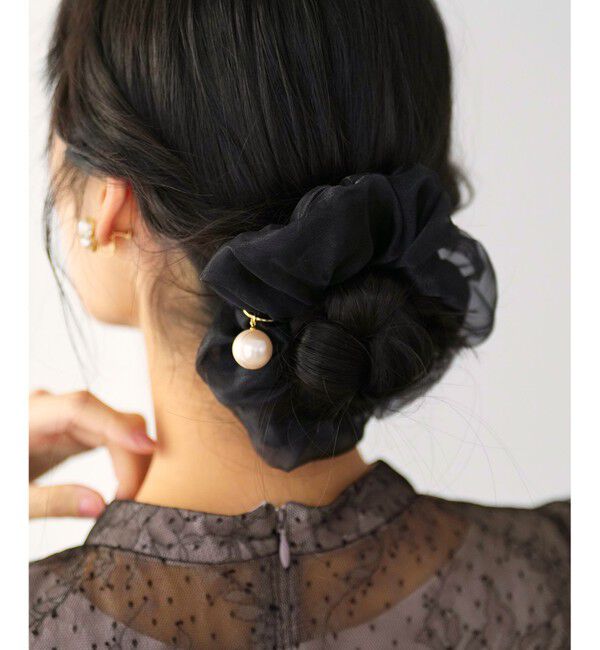 人気ファッションメンズ|【エニィスィス/ANY SIS】 【WEB限定】シアー パール調 シュシュ