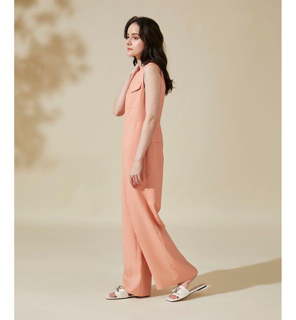 【グレースコンチネンタル/GRACE CONTINENTAL】 リネンタッチジャンプスーツ