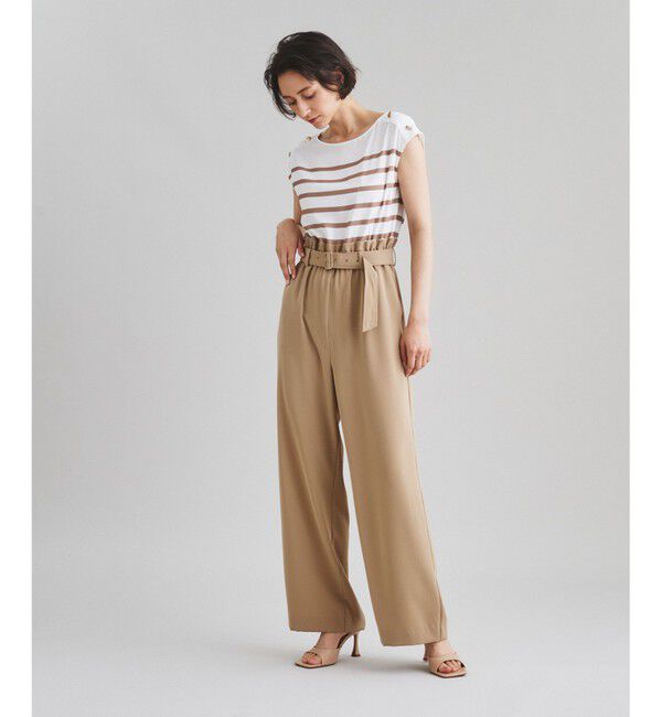 【グレースコンチネンタル/GRACE CONTINENTAL】 ボーダーコンビサロペット