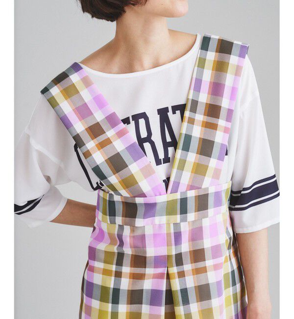 【グレースコンチネンタル/GRACE CONTINENTAL】 シアーチェックワンピース