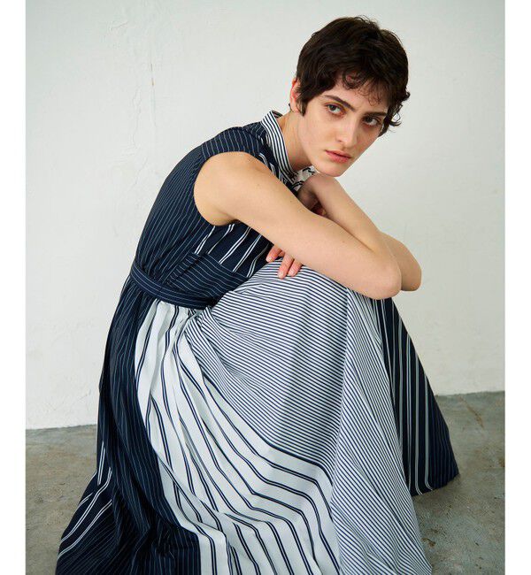 【グレースコンチネンタル/GRACE CONTINENTAL】 ストライププリントワンピース