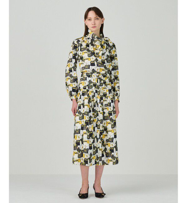 【グレースコンチネンタル/GRACE CONTINENTAL】 バッグモチーフプリーツスカート