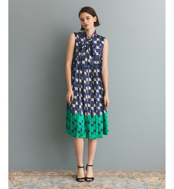 【グレースコンチネンタル/GRACE CONTINENTAL】 ハートラインボウタイワンピース