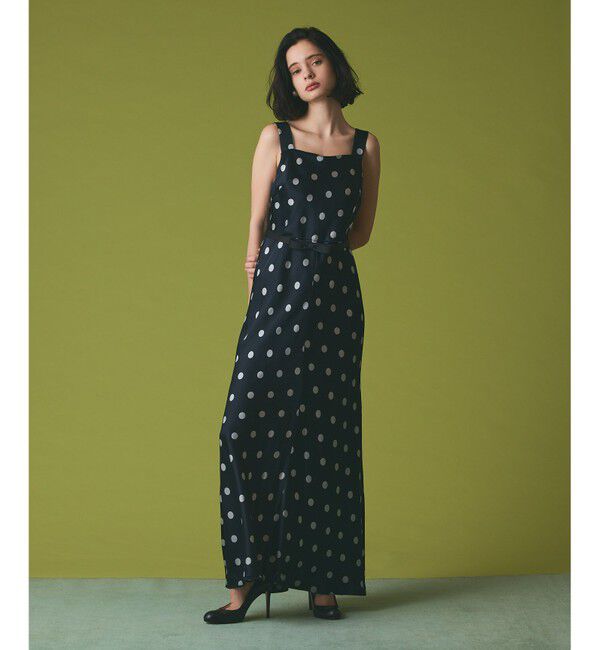 【グレースコンチネンタル/GRACE CONTINENTAL】 ドットジャガードドレス