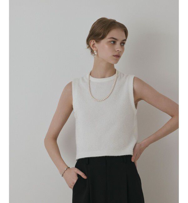 ファッションメンズなら|【グレースコンチネンタル/GRACE CONTINENTAL】 ラメフェザ−ニットトップ