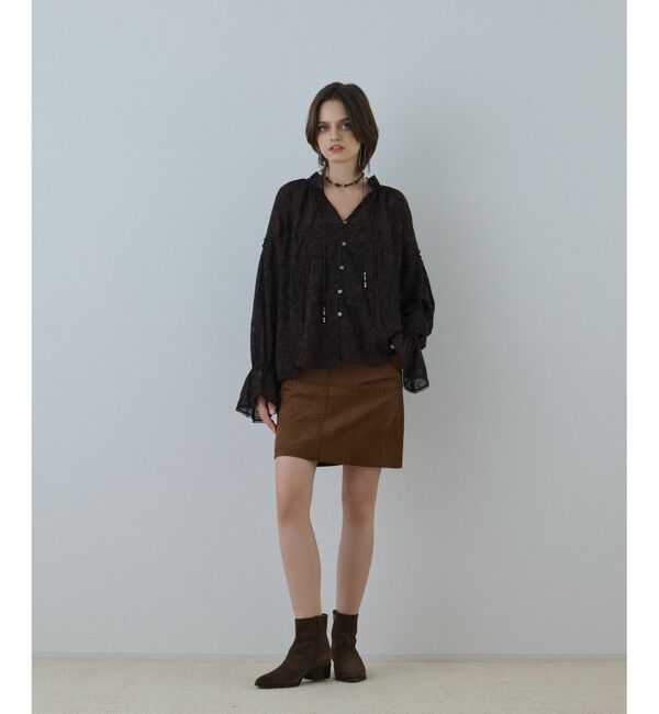 【グレースコンチネンタル/GRACE CONTINENTAL】 パッチワークミニスカート