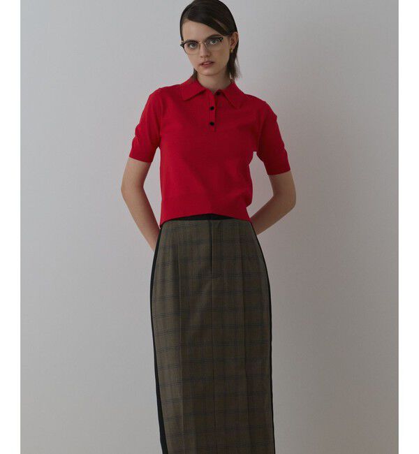 モテ系メンズファッション|【グレースコンチネンタル/GRACE CONTINENTAL】 バイカラーポロニットトップ