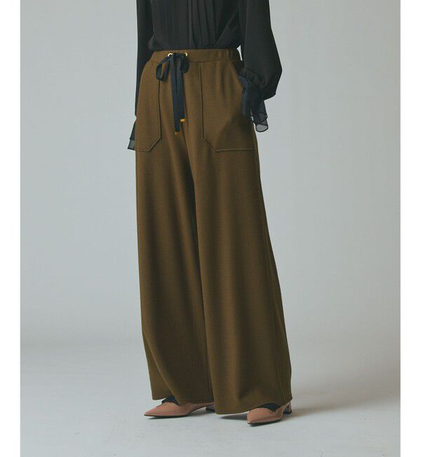 【グレースコンチネンタル/GRACE CONTINENTAL】 ウールジャージパンツ