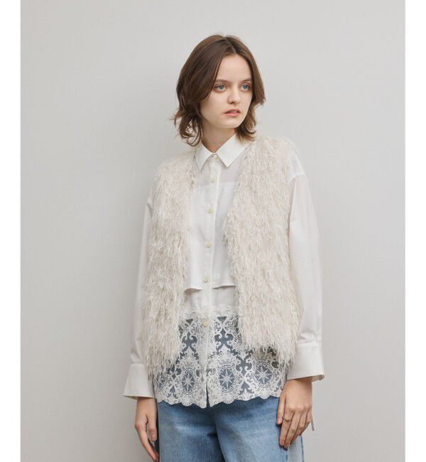 ファッションメンズのイチオシ|【グレースコンチネンタル/GRACE CONTINENTAL】 フリンジベスト