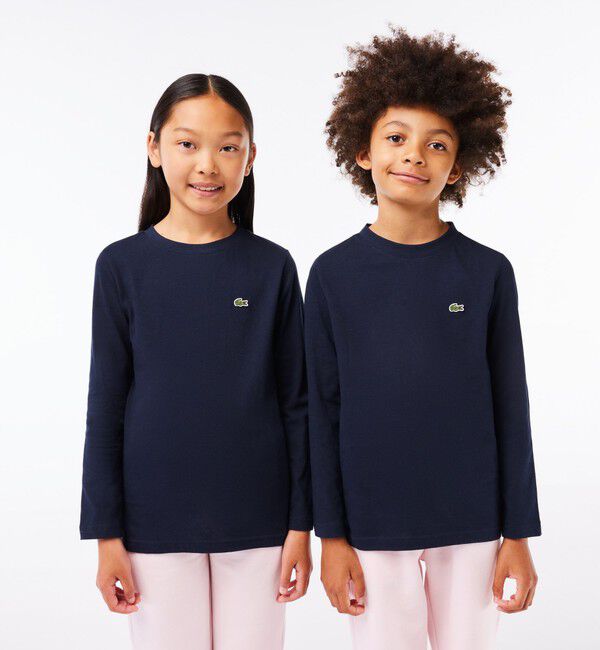 【ラコステ/LACOSTE】 JUNIORベーシックワニロゴパッチ長袖Tシャツ