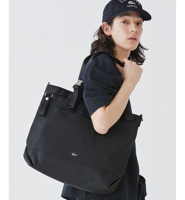 モテ系ファッションメンズ|【ラコステ/LACOSTE】 コメ PCポケットラージトートバッグ