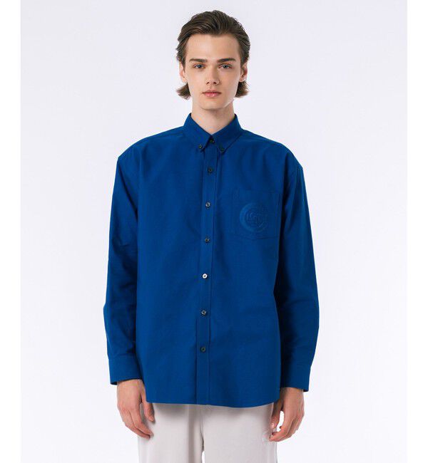 【ラコステ/LACOSTE】 ヘビーウェイト オーバーサイズ ウォッシュドオックスフォードBD長袖シャツ