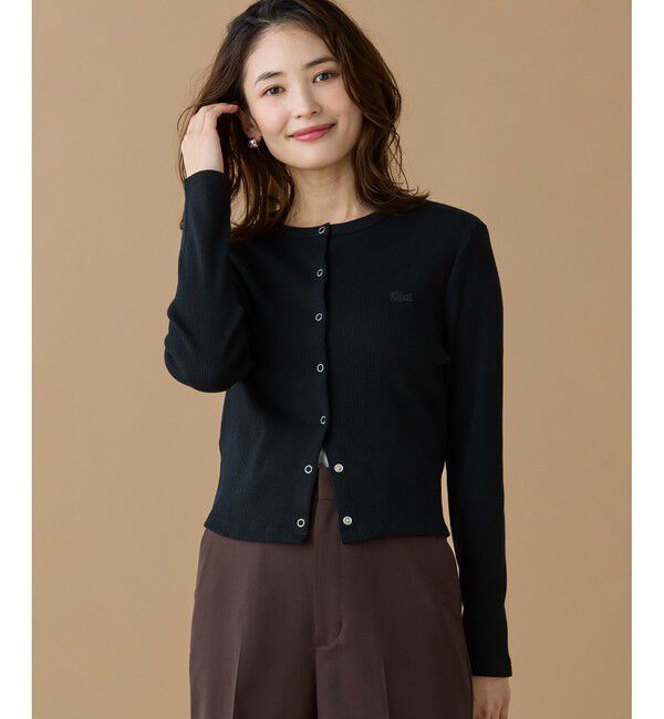 【ラコステ/LACOSTE】 リブジャージカーディガン