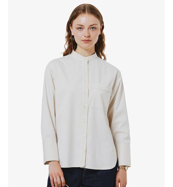 【ラコステ/LACOSTE】 ロングカフススタンドカラーシャツ