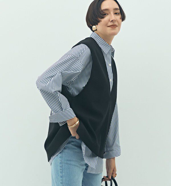 【ノーリーズ/NOLLEY'S】 ウォッシャブルストレッチジャージベスト