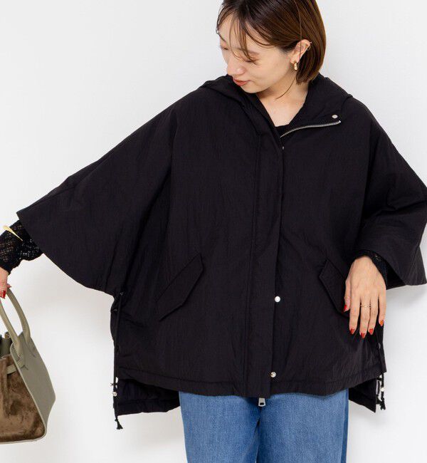 SHIPS Colors:〈手洗い可能〉ジャージー メルトン ポンチョ◇（SHIPS