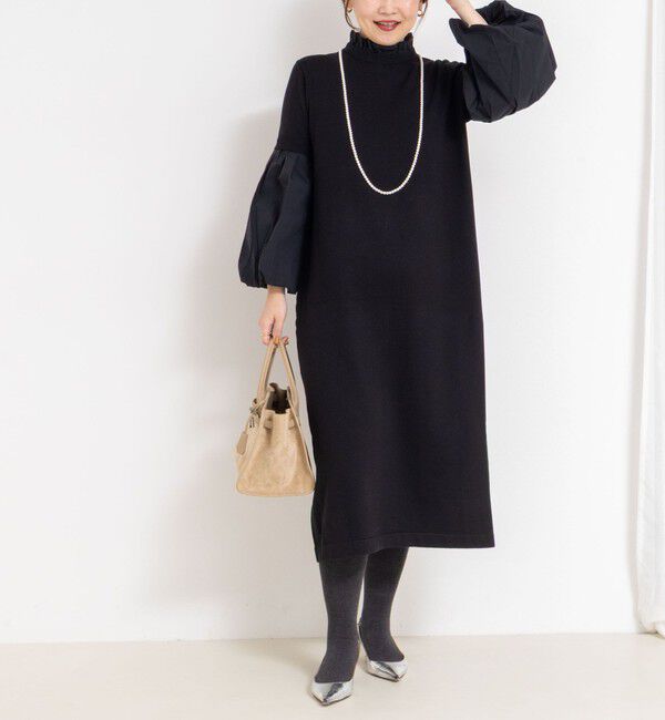 【ノーリーズ/NOLLEY'S】 【MARILYN MOON/マリリーンムーン】14gwool 2way sleeve one-piece