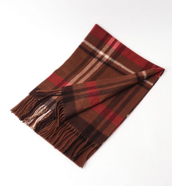 【ノーリーズ/NOLLEY'S】 カシミヤチェックマフラー30