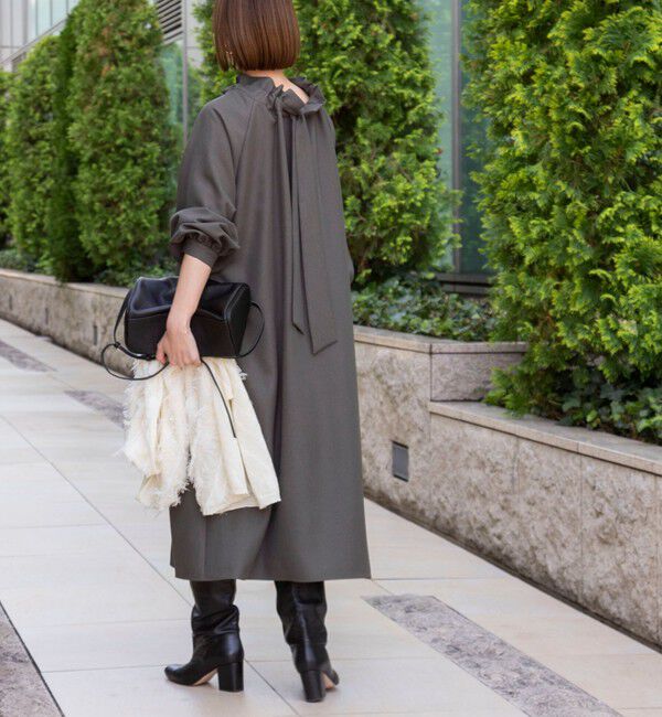 【ノーリーズ/NOLLEY'S】 ウォッシャブル2WAYリボンギャザーワンピース