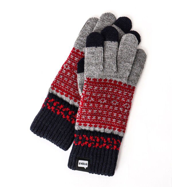 ファッションメンズなら|【ノーリーズ/NOLLEY'S】 【EVOLG/エヴォログ】FLEUR ニットグローブ LET2365