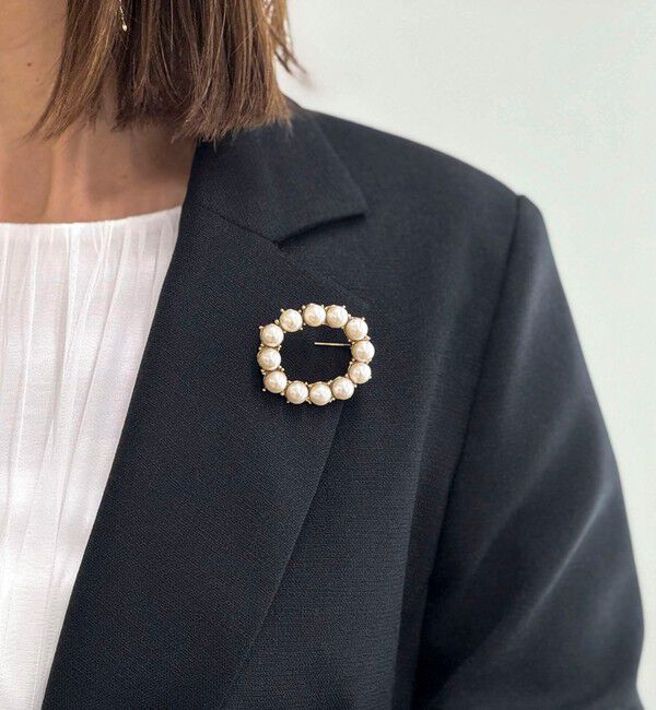 【ノーリーズ/NOLLEY'S】 【NOLLEYS goods】リングパールブローチ