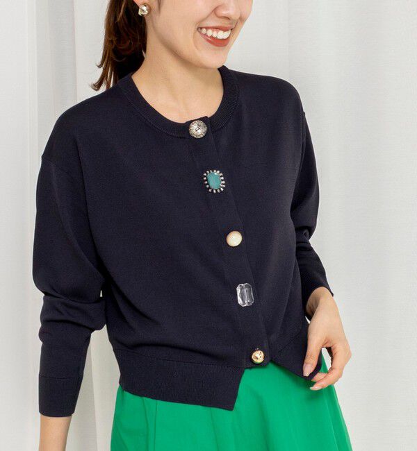 EMMEL REFINES＞EM HW ビジュー ミニ カーディガン（EMMEL REFINES