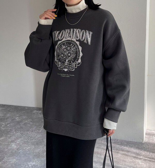 ファッションメンズお薦め|【フレディアンドグロスター/FREDY&GLOSTER】 フラワープリント裏起毛スウェットプルオーバー