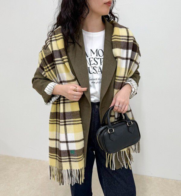 【フレディアンドグロスター/FREDY&GLOSTER】 ソフトチェックストール