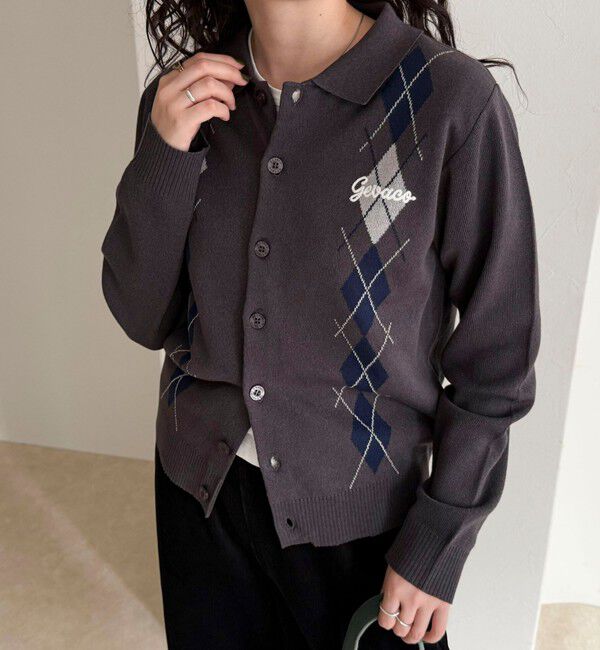 ファッションメンズなら|【フレディアンドグロスター/FREDY&GLOSTER】 【GEVACO/ゲバコ】アーガイルニットカーディガン