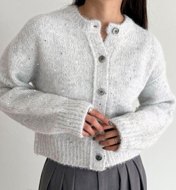 メンズファッションなら|【フレディアンドグロスター/FREDY&GLOSTER】 スパンコールニットカーディガン