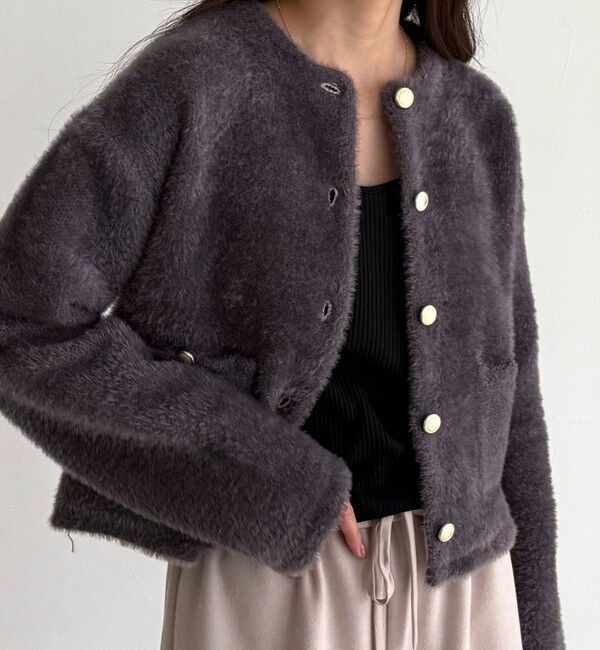 ファッションメンズお薦め|【フレディアンドグロスター/FREDY&GLOSTER】 シャギー裏配色ジャケットカーディガン