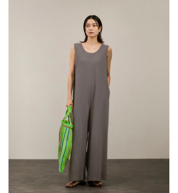 【サロン　アダム　エ　ロペ/SALON adam et rope’】 【WEB限定】ストレッチベアテレコオールインワン