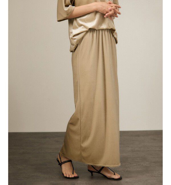 【サロン　アダム　エ　ロペ/SALON adam et rope’】 トリアセベロアナロースカート / セットアップ対応