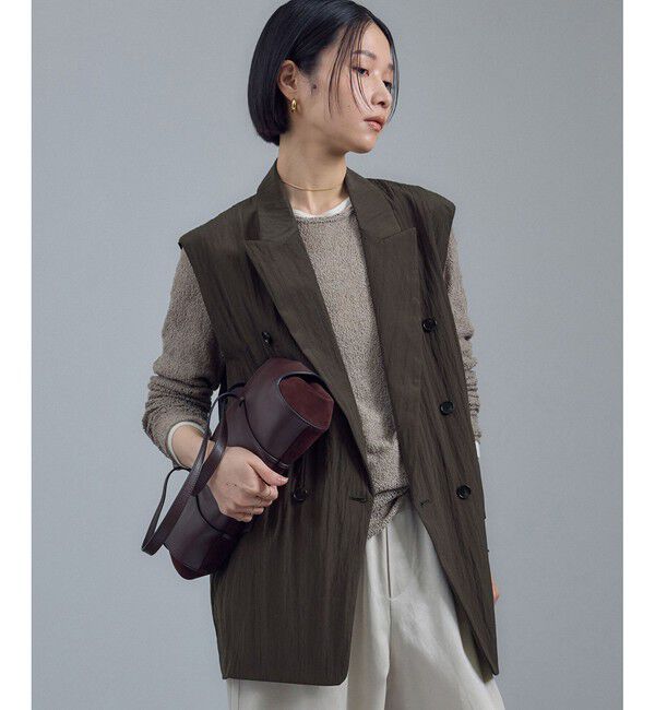 人気ファッションメンズ|【サロン　アダム　エ　ロペ/SALON adam et rope’】 ウールナイロンワッシャージレ