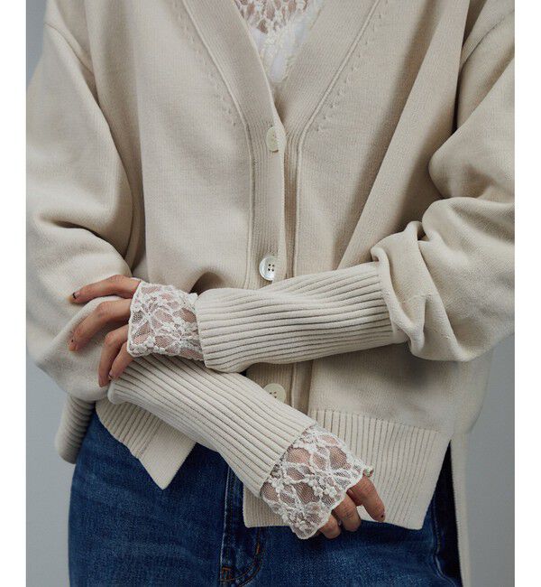 人気ファッションメンズ|【サロン　アダム　エ　ロペ/SALON adam et rope’】 Vネックカーディガン-CreamyCotton /クリーミーコットン-