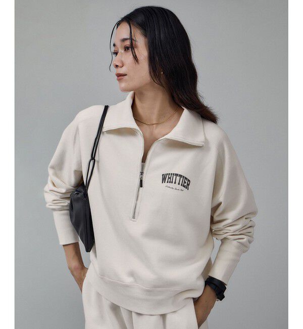 ファッションメンズなら|【サロン　アダム　エ　ロペ/SALON adam et rope’】 【WEB限定】ビンテージライクハーフジップスウェット［セットアップ対応］