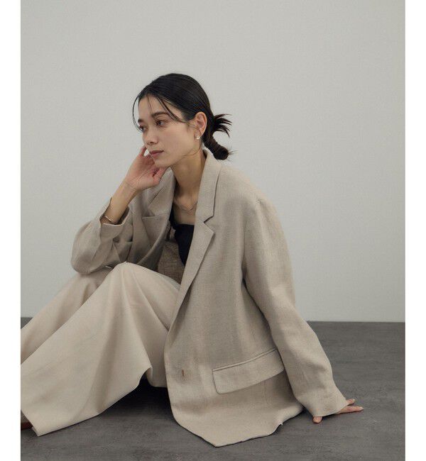 メンズファッションなら|【サロン アダム エ ロペ/SALON adam et rope’】 リネンドンゴロスジャケット/セットアップ対応